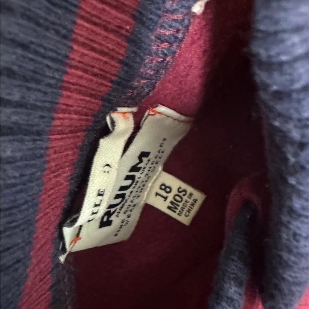 Ruum Kids Lettermans Jacket. Size 18 months. Great Condition. Warm. Varsity Kids